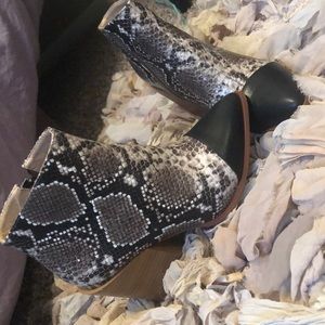 Nasty gal snake skin boots